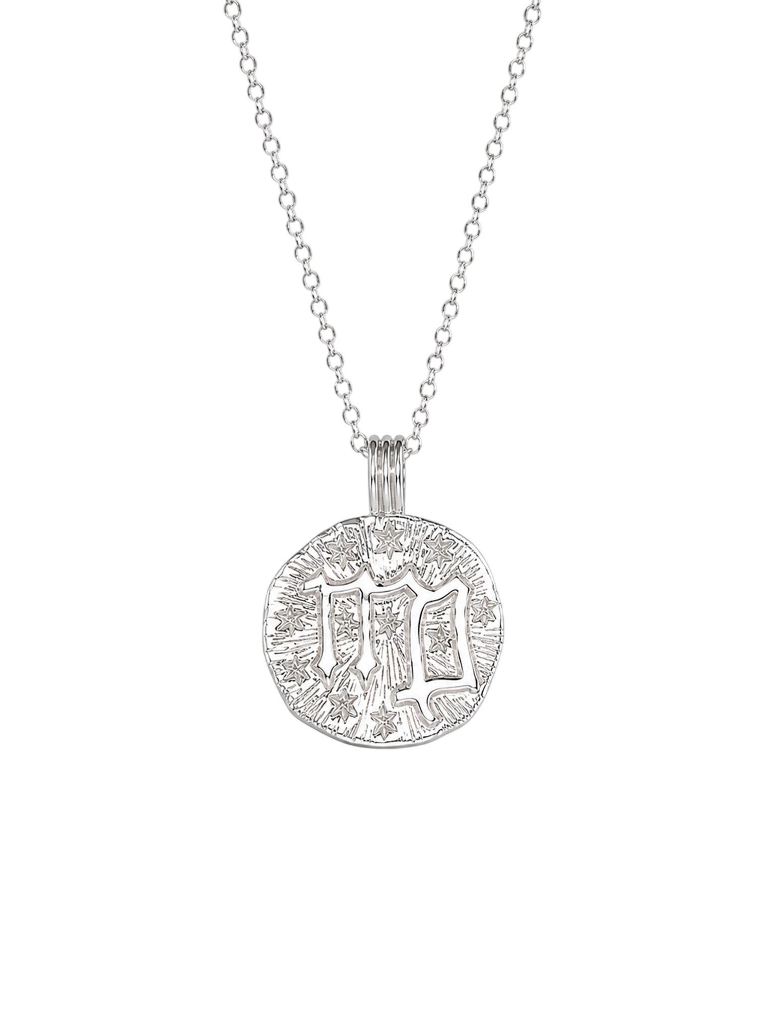 Sun in virgo necklace - sterling silver